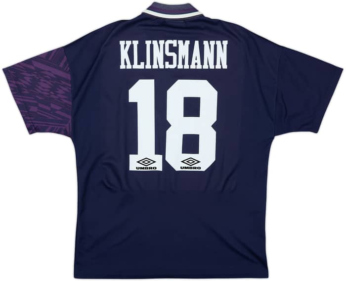 1994-95 Tottenham Away Shirt Klinsmann #18 - 6/10 - (L)