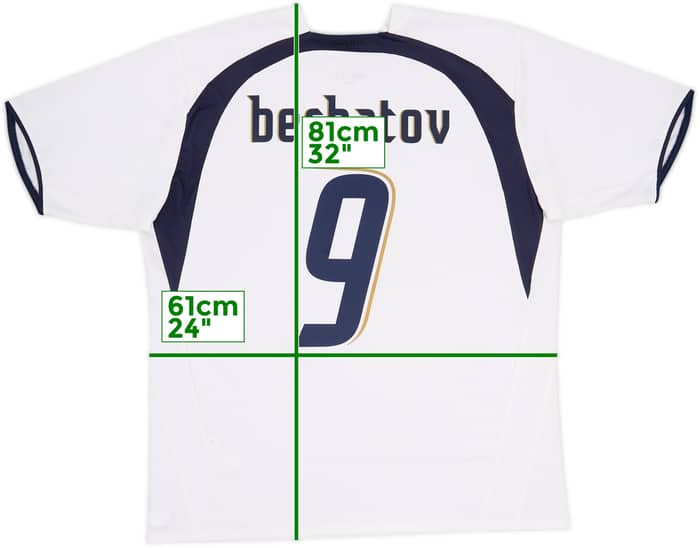 2006-07 Tottenham Camiseta Titular Berbatov #9 - 8/10 - (XL)