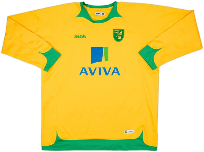 2008-10 Norwich Home L/S Shirt - 7/10 - (XL)