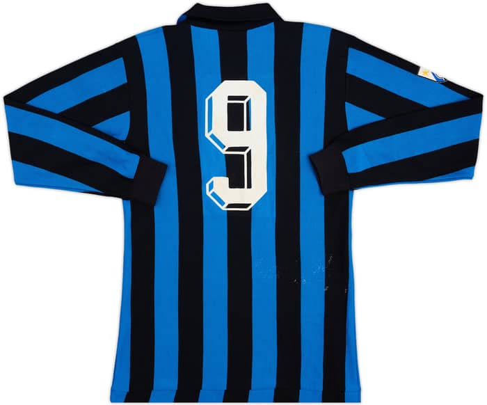 1985-86 Inter Milan Home L/S Shirt #9 (Altobelli) - 7/10 - (XL)