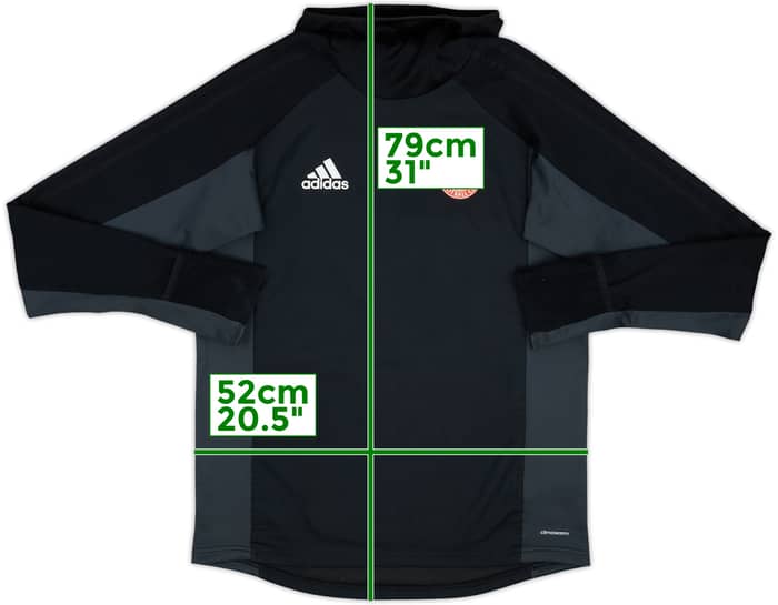 2016-17 Aberdeen adidas Hooded Sweat Top - 8/10 - (S)