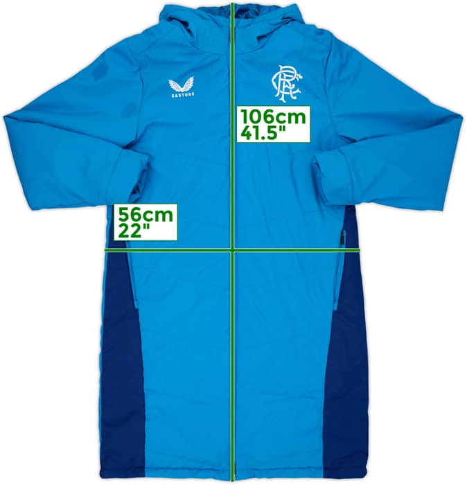 2020-21 Rangers Castore Padded Bench Coat - 9/10 - (M)