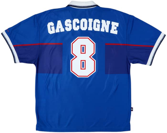 1997-99 Rangers Home Shirt Gascoigne #8 - 8/10 - (XL)
