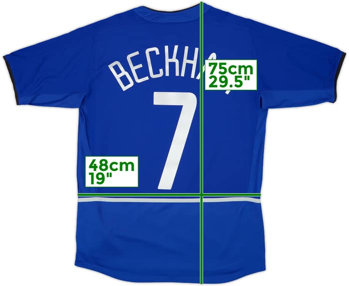 2002-03 Manchester United Third Shirt Beckham #7 - 8/10 - (XL.Boys)