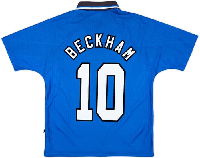 1996-98 Manchester United Third Shirt Beckham #10 - 7/10 - (Y)