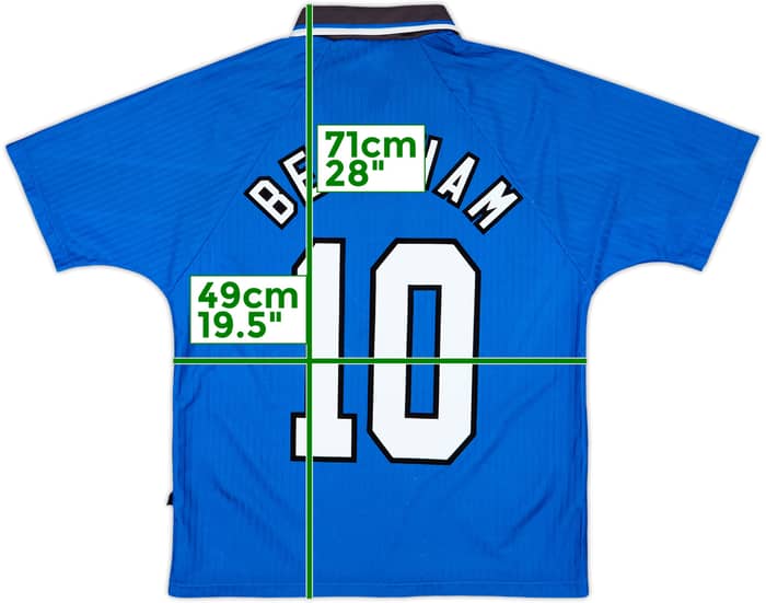 1996-98 Manchester United Third Shirt Beckham #10 - 7/10 - (Y)