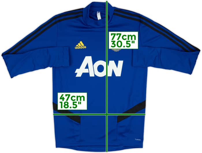 2019-20 Manchester United adidas Sweat Top - 10/10 - (S)