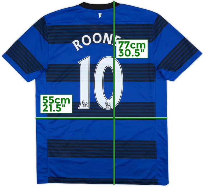 2011-13 Manchester United Away Shirt Rooney #10 - 8/10 - (L)
