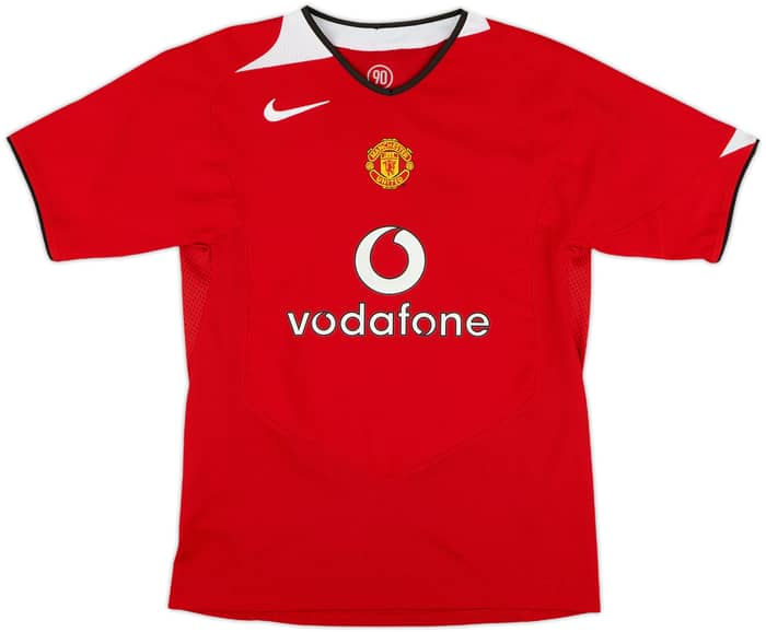 2004-06 Manchester United Home Shirt Rooney #8 - 8/10 - (L.Boys)