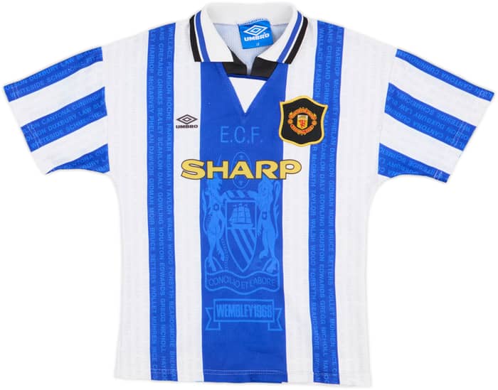 1994-96 Manchester United Third Shirt - 8/10 - (L.Boys)