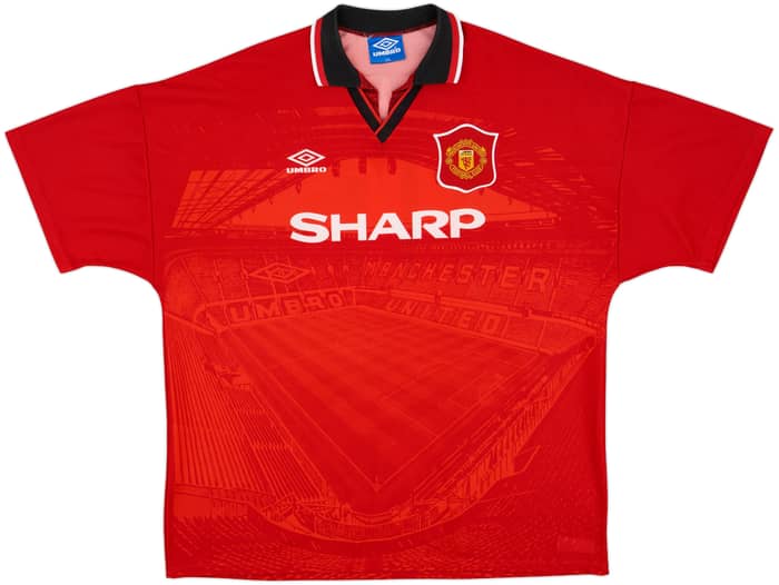 1994-96 Manchester United Home Shirt Keane #16 - 9/10 - (XXL)