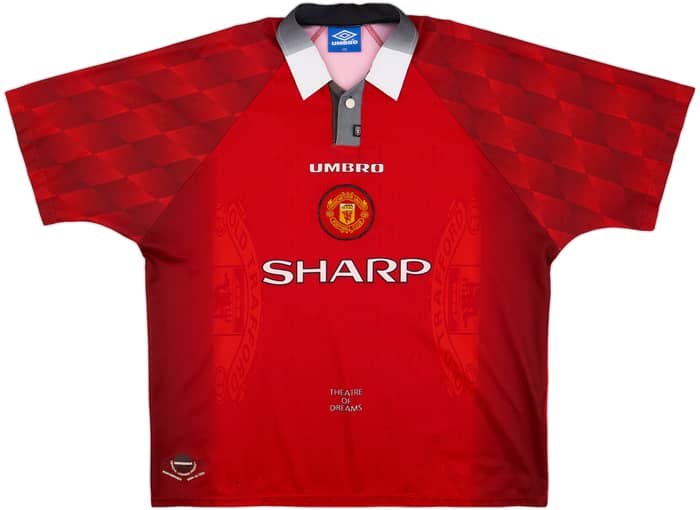 1996-98 Manchester United Home Shirt Beckham #10 - 8/10 - (XXL)