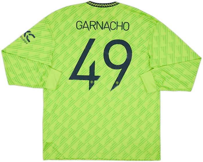 2022-23 Manchester United Third L/S Shirt Garnacho #49 - 9/10 - (XL)
