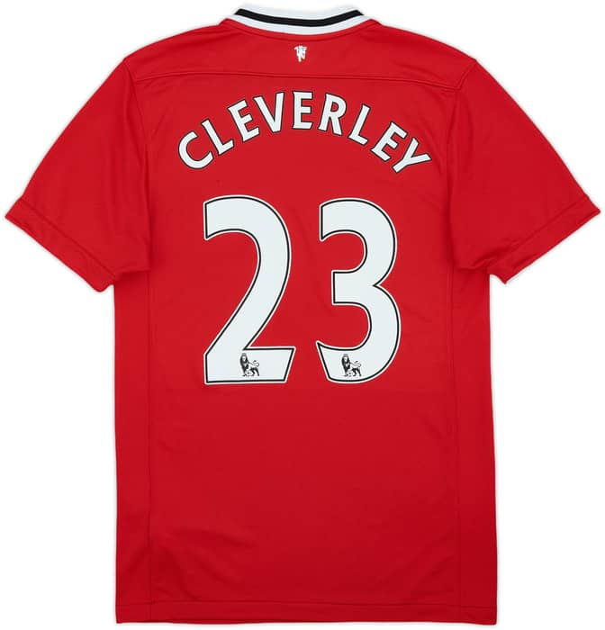 2011-12 Manchester United Home Shirt Cleverley #23 - 8/10 - (S)