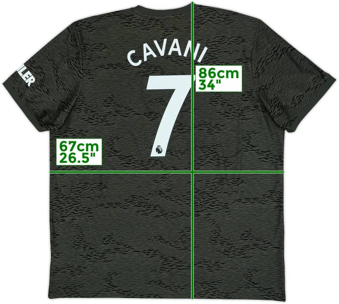 2020-21 Manchester United Away Shirt Cavani #7 - 10/10 - (XXL)