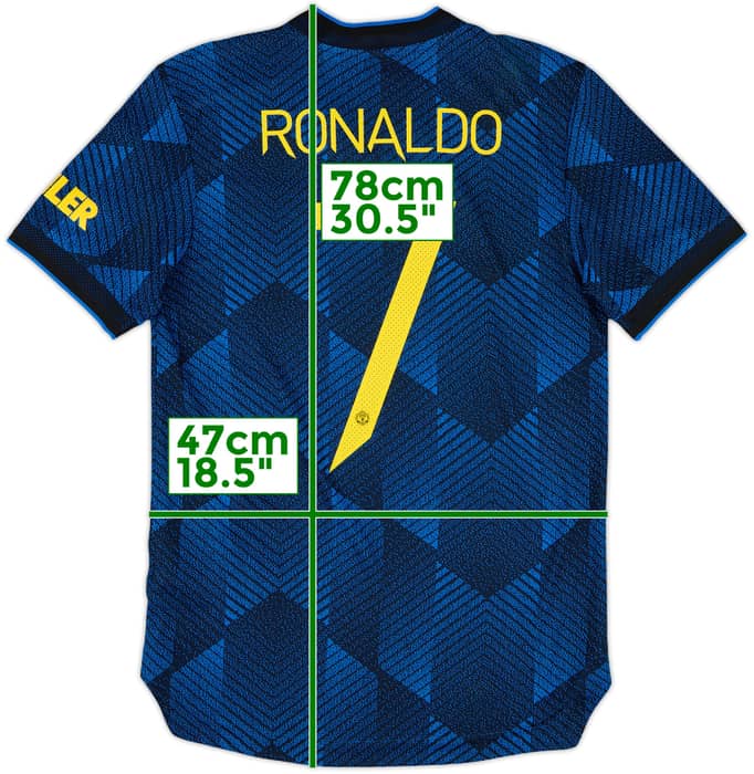 2021-22 Manchester United Authentic Third Shirt Ronaldo #7 - 8/10 - (S)