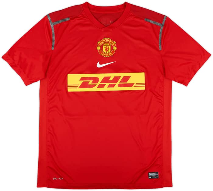 2012-13 Manchester United Player Issue Nike Training Shirt - 8/10 - (M)
