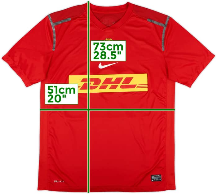 2012-13 Manchester United Player Issue Nike Training Shirt - 8/10 - (M)