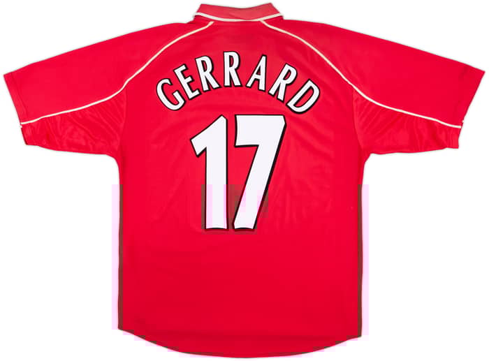 2000-02 Liverpool Home Shirt Gerrard #17 - 5/10 - (M)