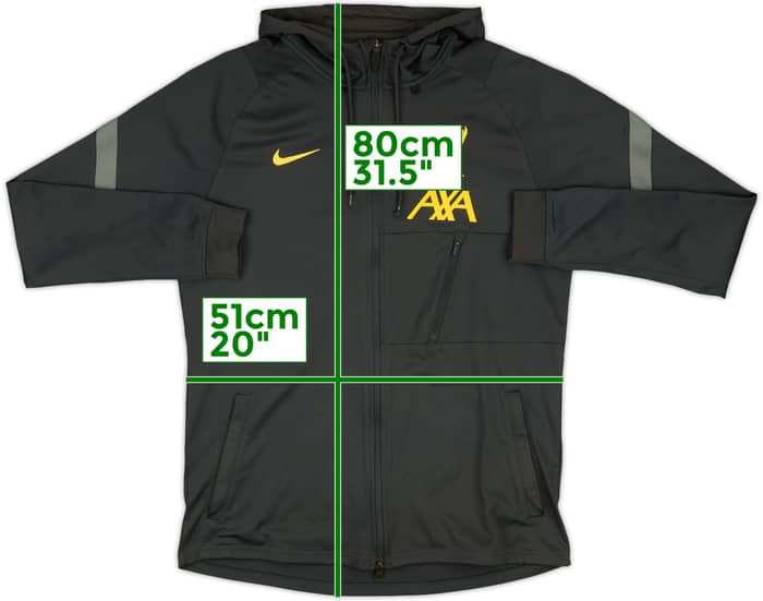 2021-22 Liverpool Nike Hooded Track Jacket - 8/10 - (L)