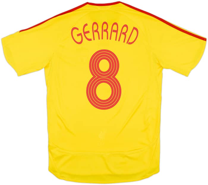 2006-07 Liverpool Away Shirt Gerrard #8 - 6/10 - (S)