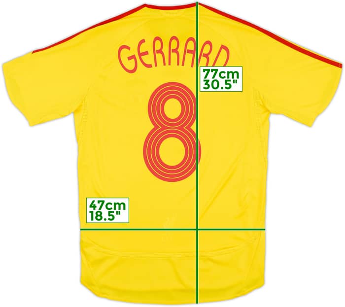 2006-07 Liverpool Away Shirt Gerrard #8 - 6/10 - (S)