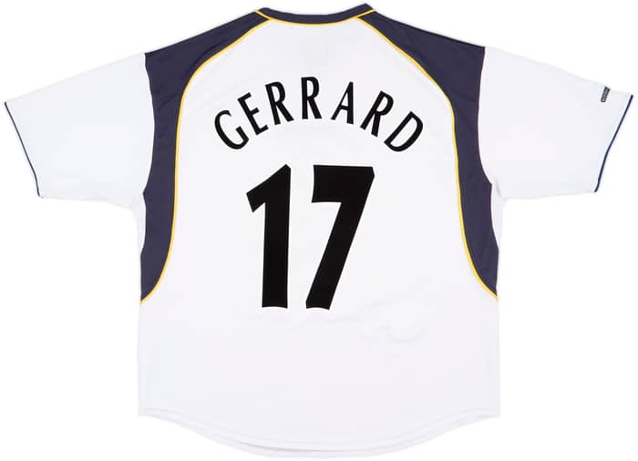 2001-03 Liverpool Away Shirt Gerrard #17 - 7/10 - (XL)