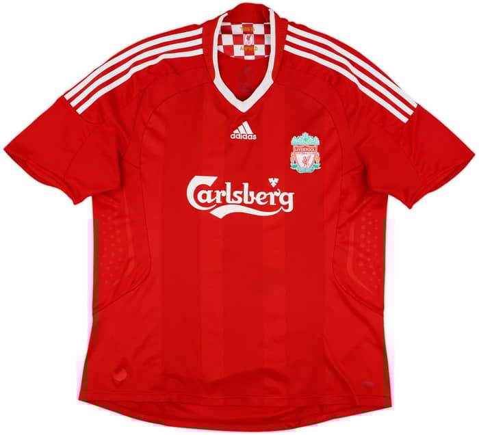 2008-10 Liverpool Home Shirt Gerrard #8 - 6/10 - (XL)