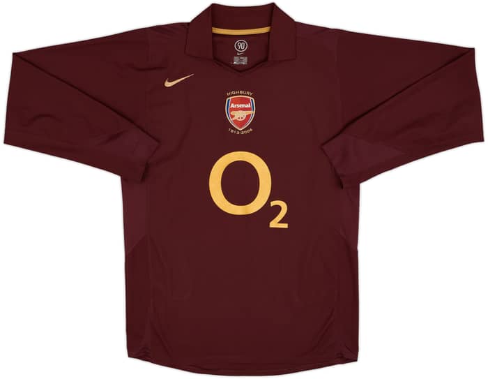 2005-06 Arsenal Home L/S Shirt Henry #14 - 8/10 - (M)