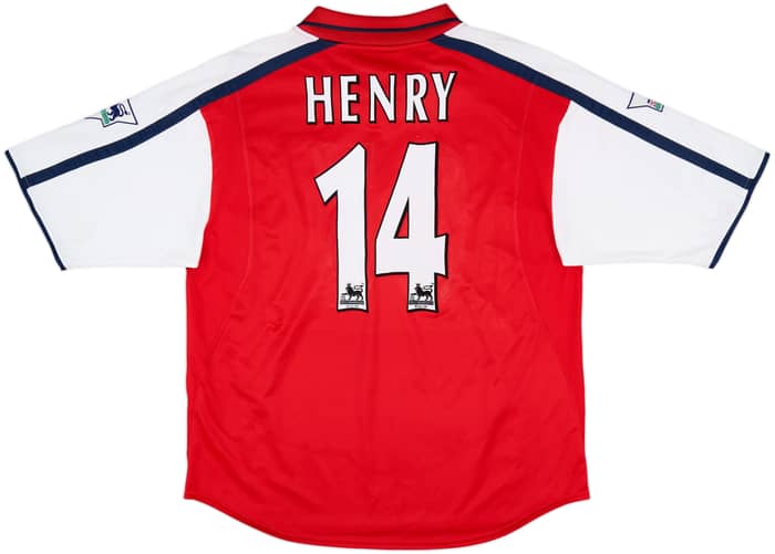 2000-02 Arsenal Home Shirt Henry #14 - 6/10 - (XL)