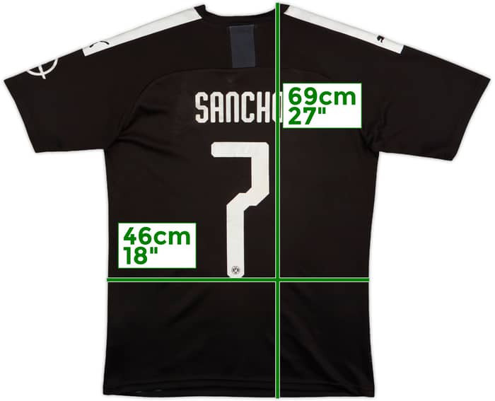 2019-20 Borussia Dortmund Away Shirt Sancho #7 - 8/10 - (S)