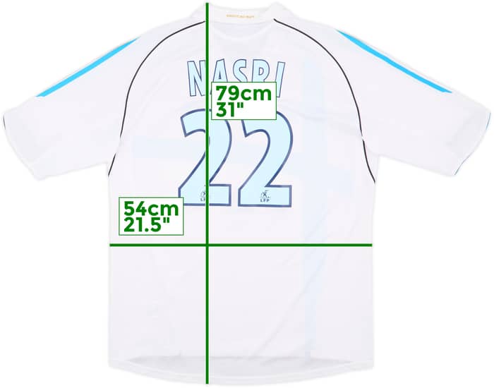 2005-06 Olympique Marseille Home Shirt Nasri #22 - 8/10 - (L)