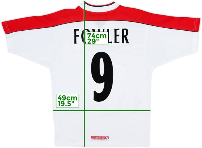 1998-99 Liverpool Away Shirt Fowler #9 - 8/10 - (XS)