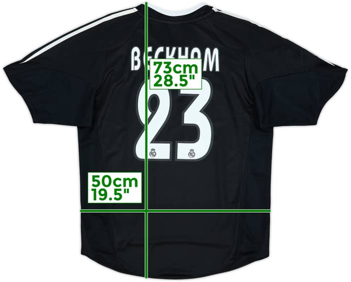 2004-05 Real Madrid Away Shirt Beckham #23 - 10/10 - (S)