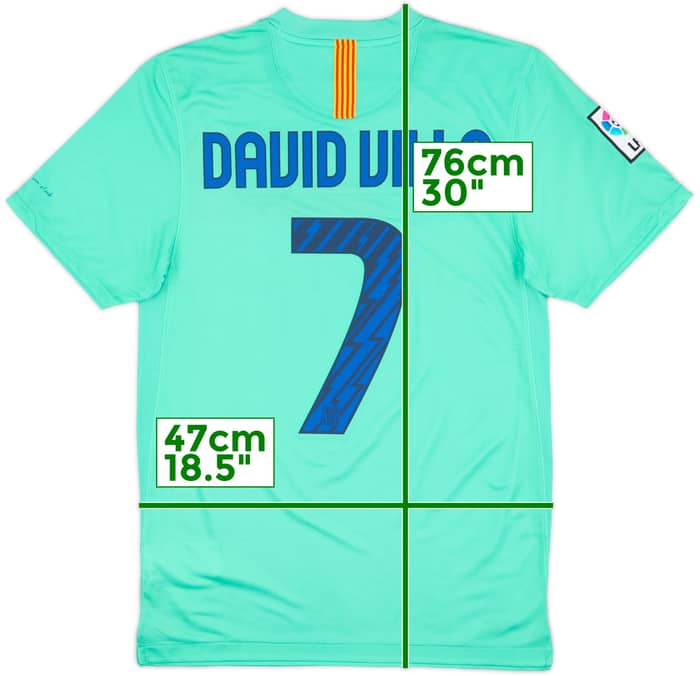 2010-11 Barcelona Away Shirt David Villa #7 - 10/10 - (S)