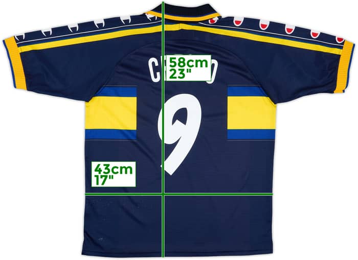 1999-00 Parma Third Shirt Crespo #9 - 8/10 - (L)
