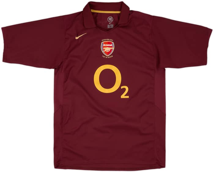 2005-06 Arsenal Home Shirt Bergkamp #10 - 9/10 - (L)