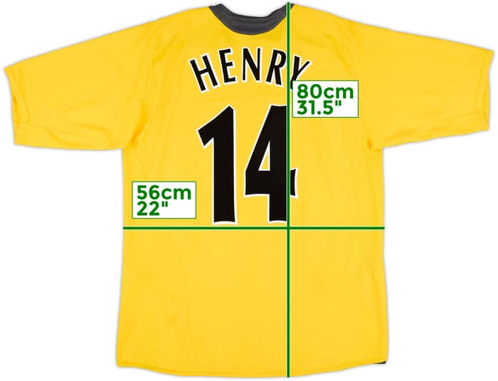 2005-06 Arsenal Away Shirt Henry #14 - 8/10 - (L)