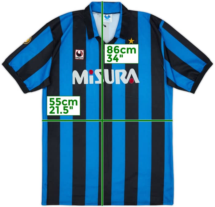 1989-90 Inter Milan Home Shirt - 5/10 - (XL)