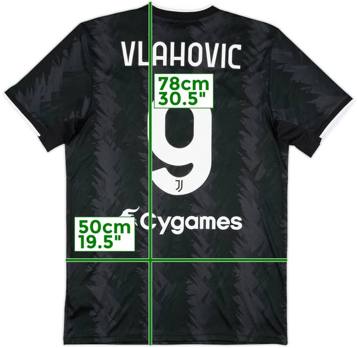 2022-23 Juventus Away Shirt Vlahovic #9 - 8/10 - (M)