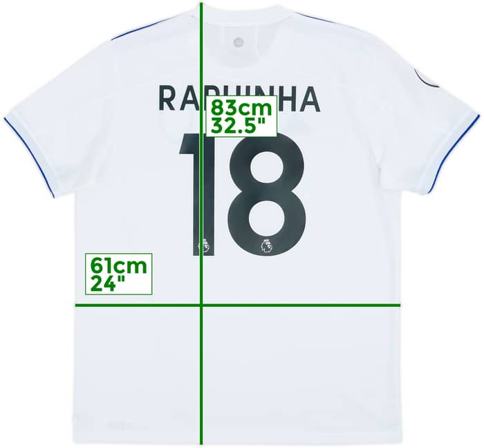 2020-21 Leeds United Home Shirt Raphinha #18 - 10/10 - (XL)