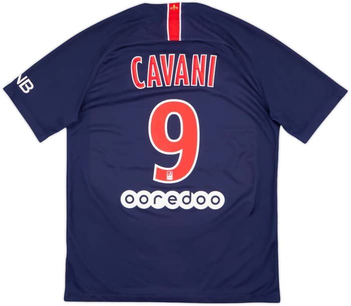 2018-19 Paris Saint-Germain Home Shirt Cavani #9 - 8/10 - (M)