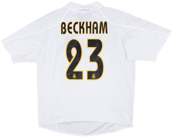 2004-05 Real Madrid Home Shirt Beckham #23 - 10/10 - (L)
