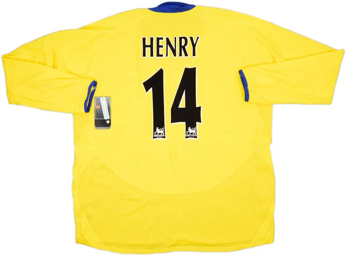 2003-05 Arsenal Away L/S Shirt Henry #14 (3XL)