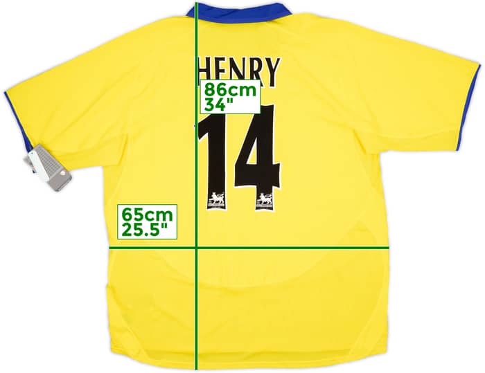 2003-05 Arsenal Away Shirt Henry #14 (XXL)