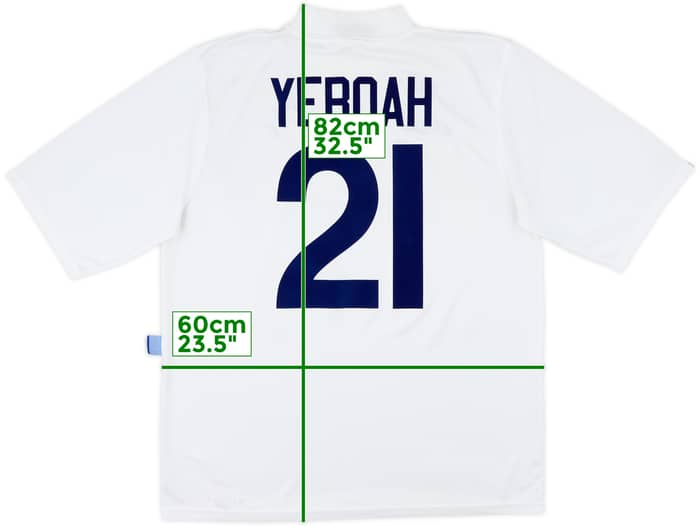 1995-96 Leeds United Home Shirt Yeboah #21 - 7/10 - (XL)