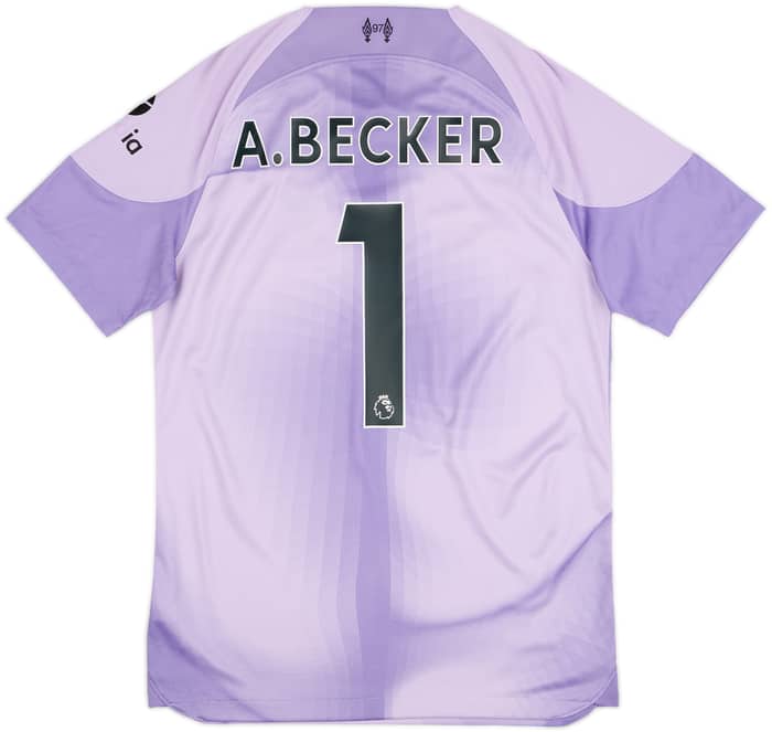 2022-23 Liverpool GK S/S Shirt A.Becker #1 - 8/10 - (S)