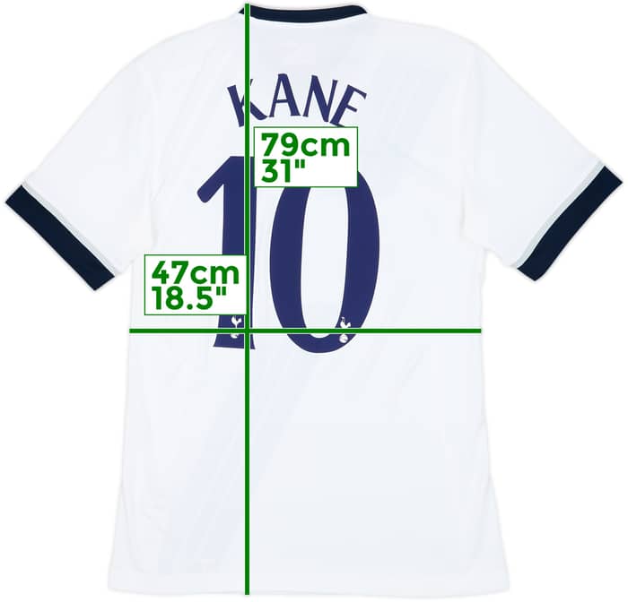 2015-16 Tottenham Home Shirt Kane #10 - 8/10 - (M)