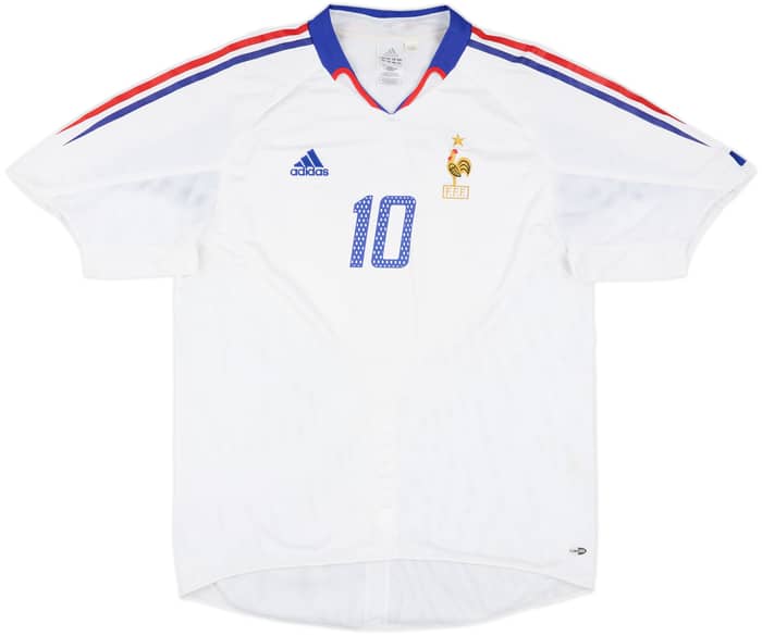 2004-06 France Away Shirt Zidane #10 - 8/10 - (XL)