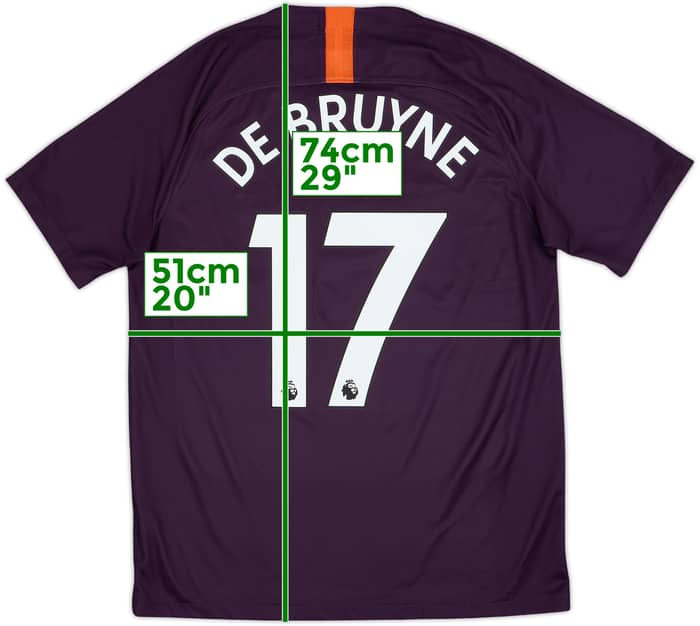 2018-19 Manchester City Third Shirt De Bruyne #17 - 10/10 - (M)